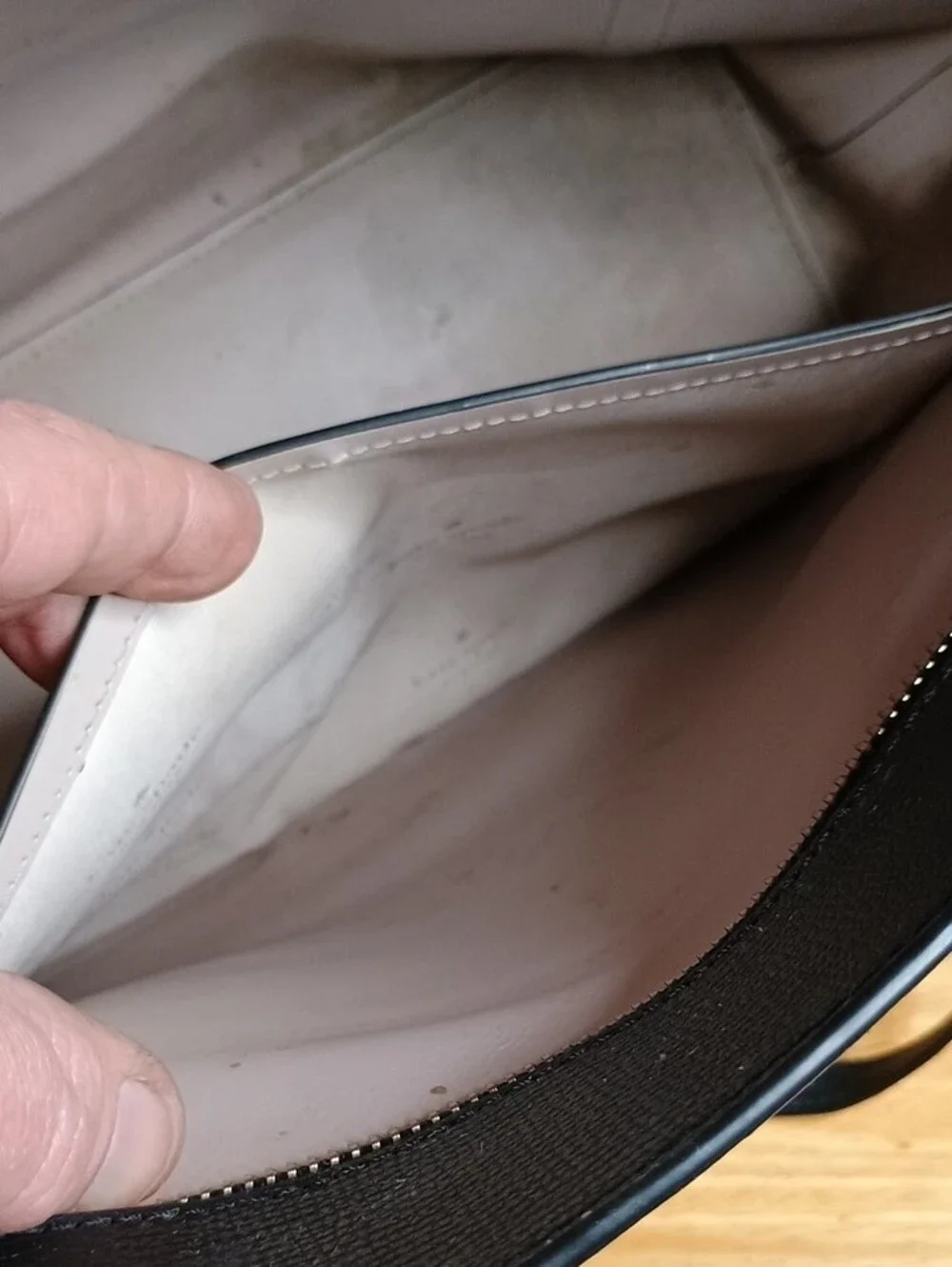 kate spade black leather tote